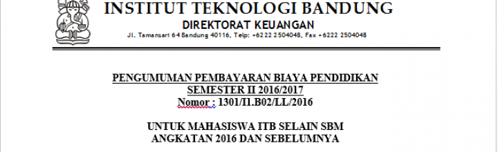 Direktorat Keuangan ITB - Direktorat Keuangan ITB