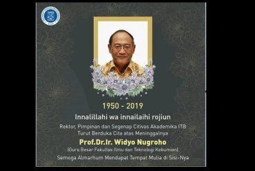 Guru Besar FITB, Prof.Dr.Ir. Widyo Nugroho SULASDI, Berpulang