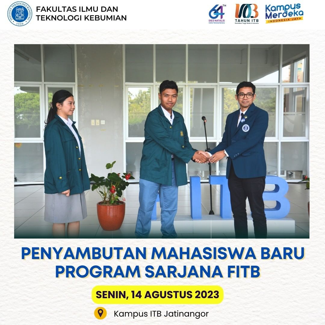 FITB – ITB menyelenggarakan rangkaian Penyambutan Mahasiswa Baru (PMB) bagi para mahasiswa baru program sarjana.