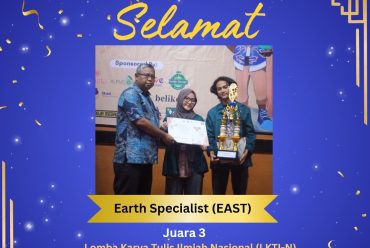 3rd Place in the National Scientific Writing Competition (LKTI-N) Asean Geography Smart Competition (GEOSAC) 2025