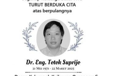 The entire FITB-ITB family expresses condolences for the passing of Dr. Eng Totok Suprijo