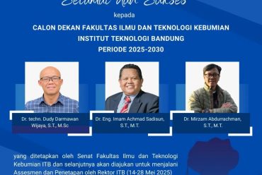 Candidate for Dean of the Faculty of Earth Sciences and Technology, Bandung Institute of Technology for the 2025-2030 Period