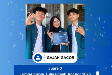 Congratulations to the 3rd Place Winner of the 2025 Anchor Scientific Writing Competition