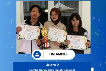 Congratulations on Winning Second Place in the National Scientific Writing Competition Organized by SRE Fest Telkom University