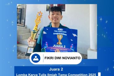 Selamat Juara 2 dalam Lomba Karya Tulis Ilmiah Tama Competition 2025