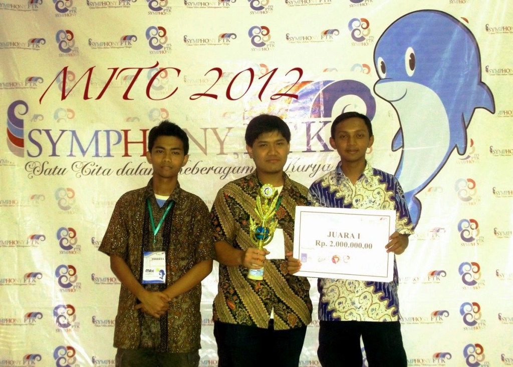 Tim Mahasiswa Teknik Kelautan ITB Meraih Juara I Dalam Lomba Marine Innovation and Technology Competition (MITC) 2012 di Institut Teknologi Sepuluh November (ITS), Surabaya