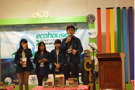 Tim Kuya Pratisara ITB (Mahasiswa Teknik Sipil) berhasil menjadi juara 1 di lomba nasional Eco-House Design 2014