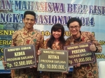 Fauzan Reza Maulana Mahasiswa Teknik Sipil menjadi Juara II Mahasiswa Berprestasi Tingkat Nasional