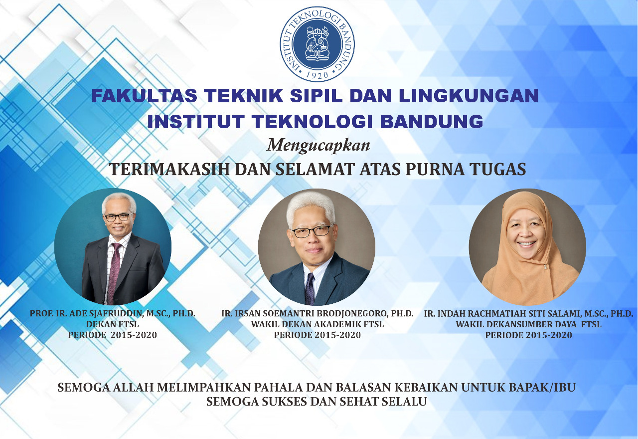 Terima Kasih Dekanat Fakultas Teknik Sipil dan Lingkungan ITB 2015-2020