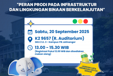 Talkshow FTSL ITB: “Peran Prodi pada Infrastruktur dan Lingkungan Binaan Berkelanjutan”