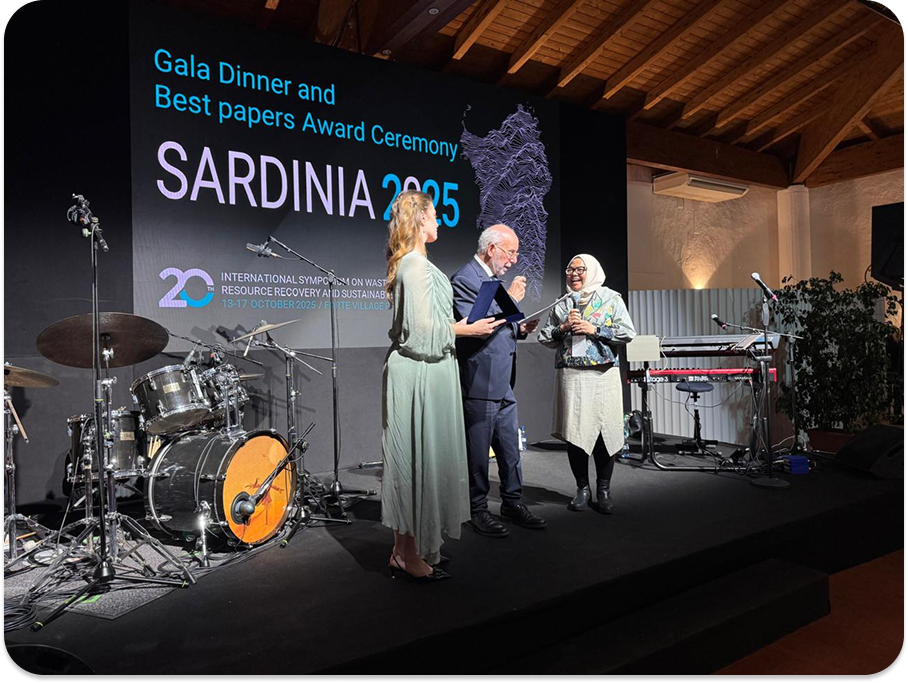 Prof. Emenda Sembiring Raih Kriton Kuri Award di SARDINIA 2025