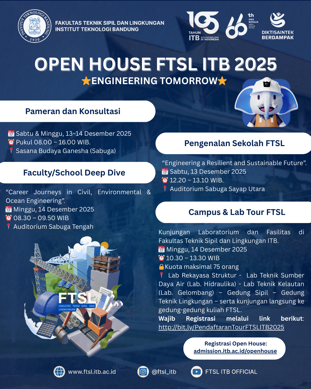 Open House FTSL ITB 2025: Engineering Tomorrow, Wujudkan Insinyur Masa Depan