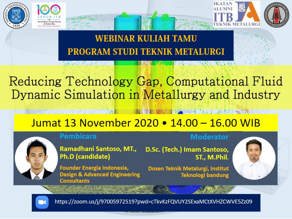 Kuliah Tamu: Computational Fluid Dynamic Simulation dalam Industri Metalurgi