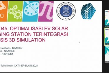 TAK HANYA JUARA 1, MAHASISWA TEKNIK METALURGI JUGA RAIH BEST PRESENTATION DI LOMBA KARYA TULIS ILMIAH EPSILON 2021