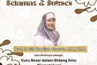 Selamat dan Sukses Prof. Ir. Siti Khodijah Chaerun, M.T., Ph.D.
