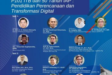 Paparan Aplikasi Teknologi Geospasial dalam Perencanaan Kota Indonesia dalam Webinar Peringatan 50 Tahun IAP