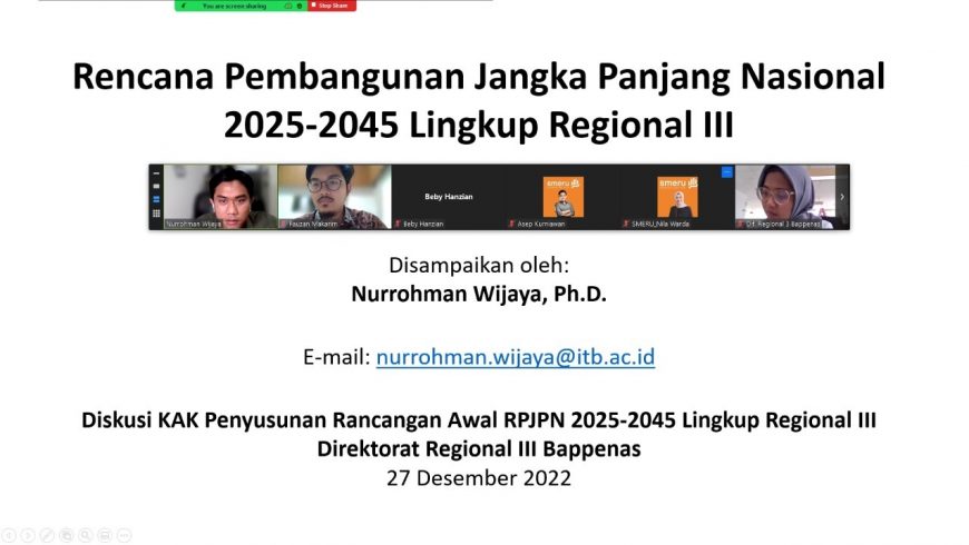 Diskusi Rancangan Awal RPJPN 2025-2045 di Nusa Tenggara Timur, Wilayah Maluku, dan Wilayah Papua