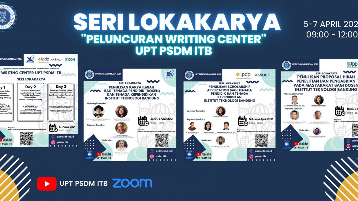 Seri Lokakarya: Peluncuran Writing Center UPT PSDM ITB