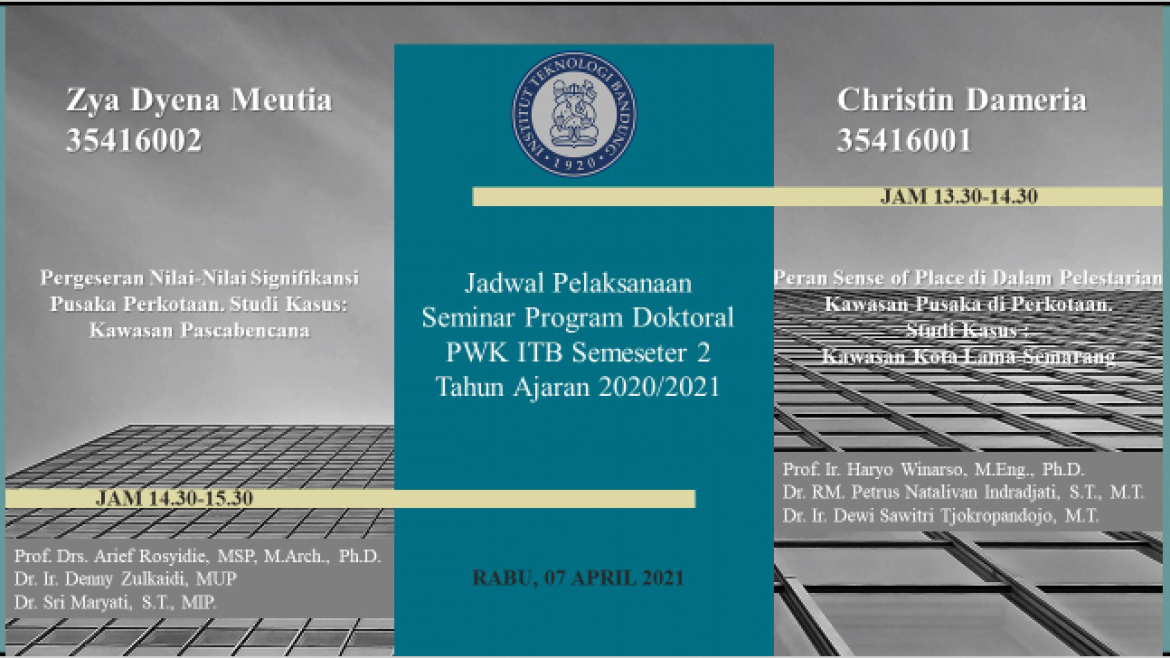 Pergeseran Nilai Nilai Signifikasi Pusaka Perkotaan. Studi Kasus : Kawasan Pasca Bencana