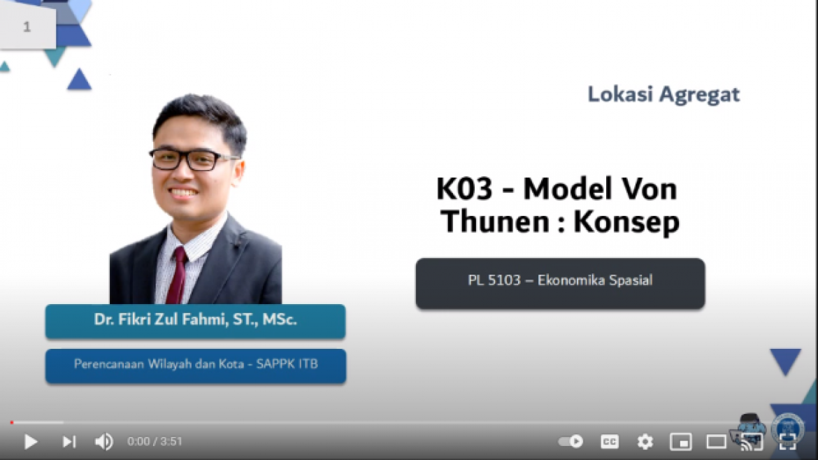 PL 5103 Ekonomika Spasial – Modul 4 – Segmen 3