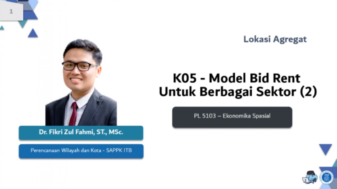 PL 5103 Ekonomika Spasial – Modul 4 – Segmen 5