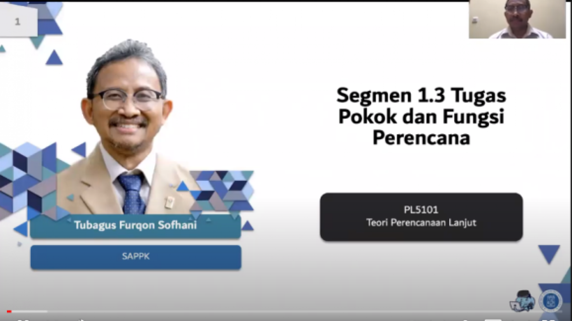 PL 6107 Teori Perencanaan Lanjut – Modul 1.3 (Tupoksi Perencana)