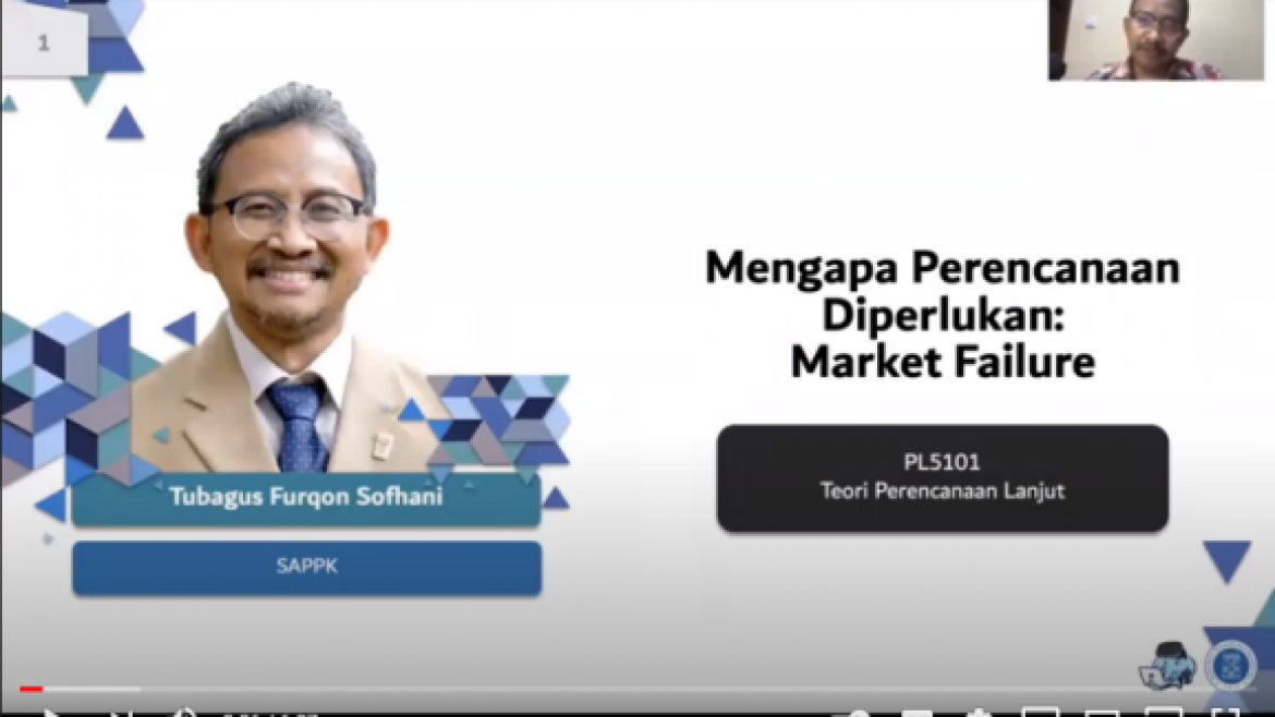 PL 6107 Teori Perencanaan Lanjut – Modul 2.1 (Mengapa Perencanaan Diperlukan: Market Failure)