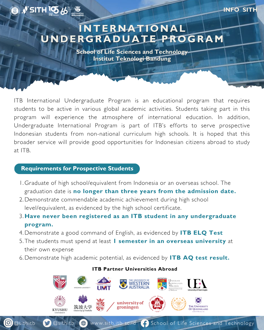 INTERNATIONAL UNDERGRADUATE PROGRAM
