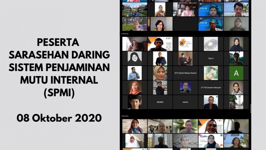 Sarasehan Daring Sistem Penjaminan Mutu Internal (SPMI)
