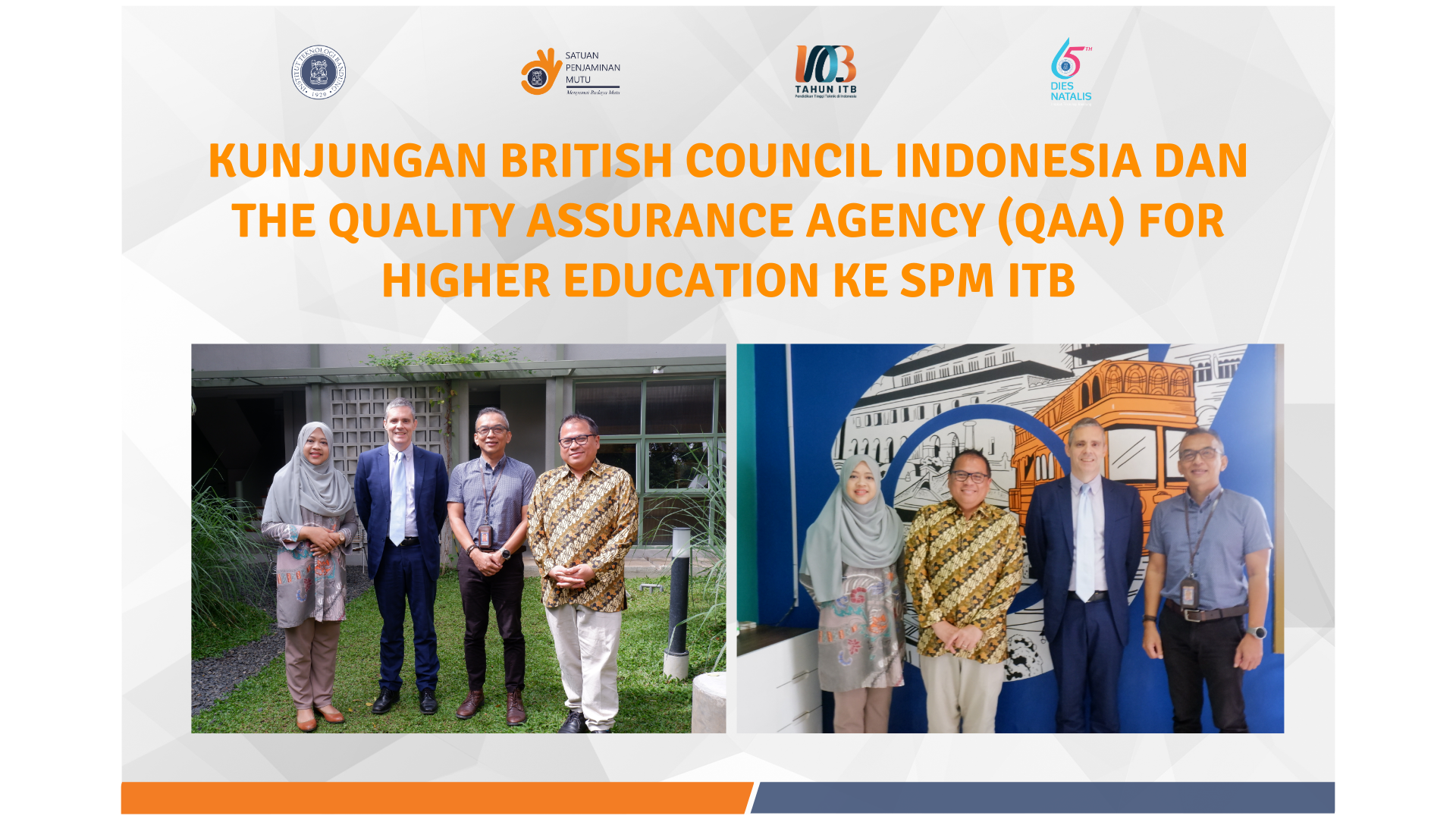 Kunjungan British Council bersama dengan QAA ke SPM ITB