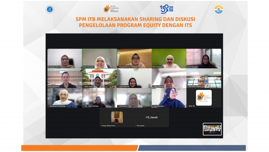 SPM ITB Melaksanakan Sharing dan Diskusi Pengelolaan Program Equity dengan ITS